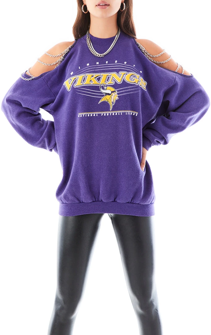 FURST OF A KIND SALE VINTAGE SHOULDER CUT OUT CHAIN SWEATSHIRT 3 FURST OF A KIND SALE VINTAGE SHOULDER CUT OUT CHAIN SWEATSHIRT