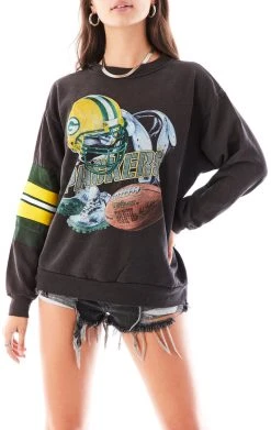 FURST OF A KIND VINTAGE SPLICED JERSEY SLEEVE SWEATSHIRT VINTAGE NFL