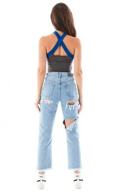 FURST OF A KIND VINTAGE CRISS CROSS STRAP TANK TOP