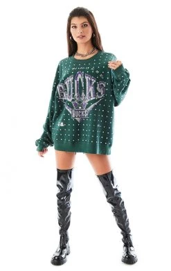 FURST OF A KIND VINTAGE ALLOVER RHINESTONE SWEATSHIRT VINTAGE SPORTS