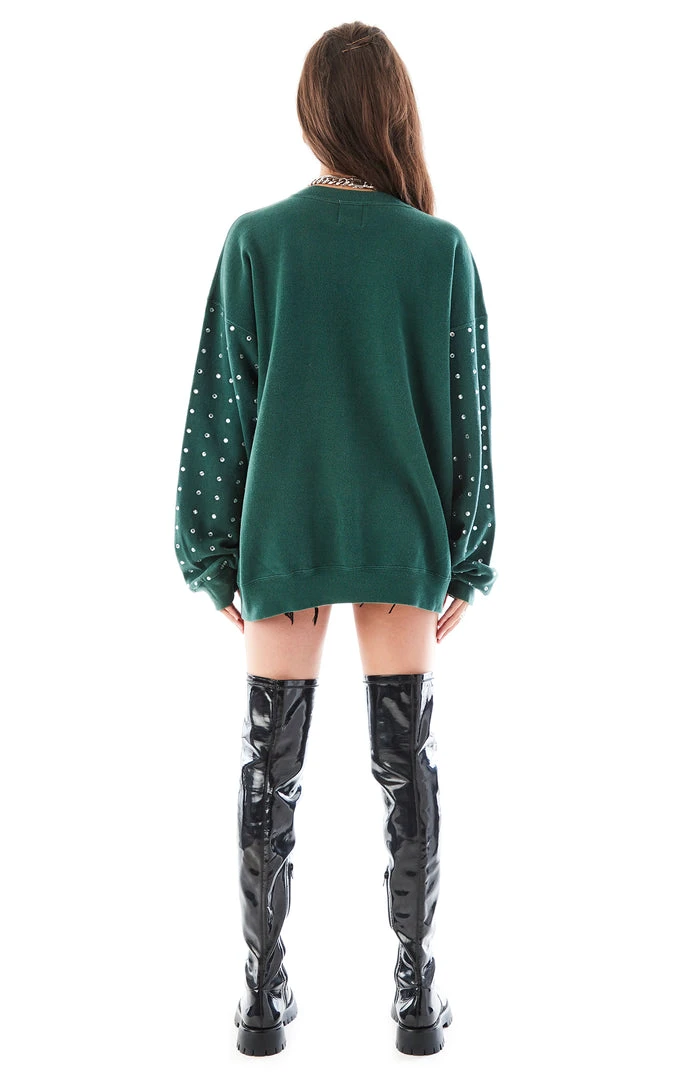 FURST OF A KIND VINTAGE ALLOVER RHINESTONE SWEATSHIRT VINTAGE SPORTS 6 FURST OF A KIND VINTAGE ALLOVER RHINESTONE SWEATSHIRT VINTAGE SPORTS