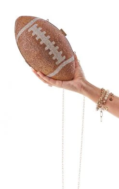 LOVE, MAR RHINESTONE FOOTBALL PURSE VINTAGE NFL 8 LOVE, MAR RHINESTONE FOOTBALL PURSE VINTAGE NFL