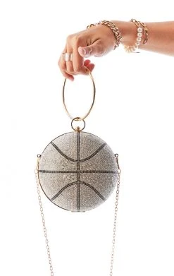 LOVE, MAR RHINESTONE BASKETBALL PURSE 6 LOVE, MAR RHINESTONE BASKETBALL PURSE