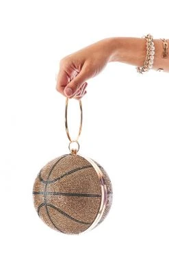 LOVE, MAR RHINESTONE BASKETBALL PURSE