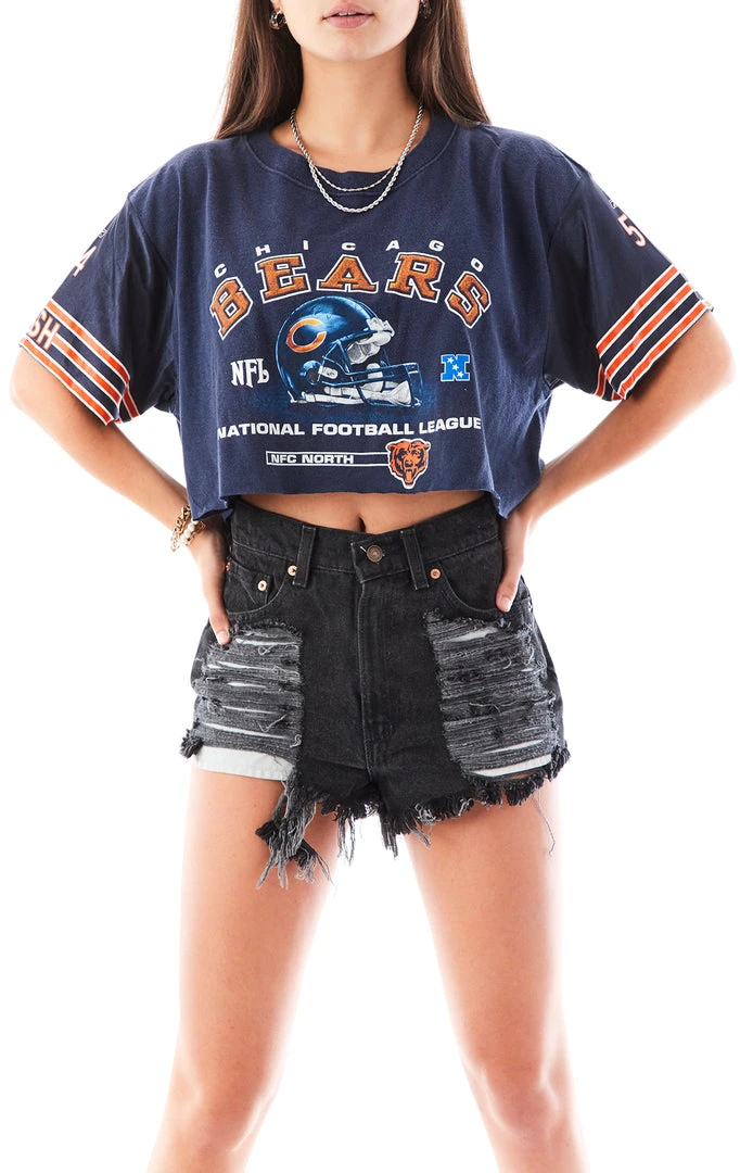 FURST OF A KIND VINTAGE SPLICED JERSEY SLEEVE CROPPED TEE 3 FURST OF A KIND VINTAGE SPLICED JERSEY SLEEVE CROPPED TEE