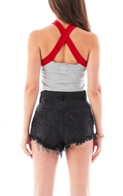 FURST OF A KIND VINTAGE CRISS CROSS STRAP TANK TOP SALE