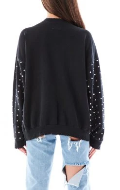 FURST OF A KIND VINTAGE SPORTS VINTAGE ALLOVER RHINESTONE SWEATSHIRT