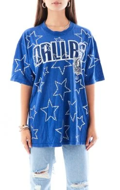FURST OF A KIND SALE VINTAGE RHINESTONE STAR OUTLINE TEE