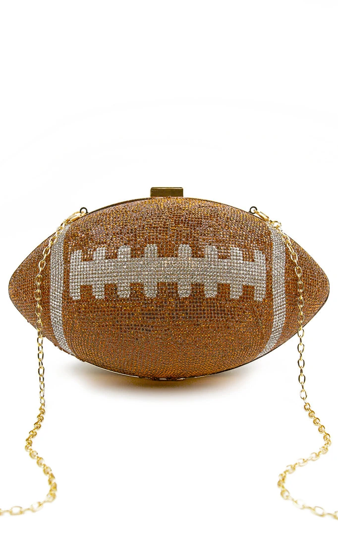 LOVE, MAR RHINESTONE FOOTBALL PURSE VINTAGE NFL 4 LOVE, MAR RHINESTONE FOOTBALL PURSE VINTAGE NFL