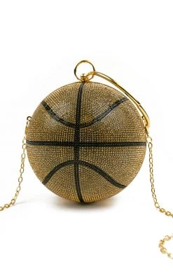 LOVE, MAR RHINESTONE BASKETBALL PURSE