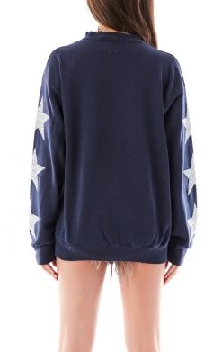FURST OF A KIND VINTAGE SILVER STAR PATCH SWEATSHIRT