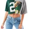 FURST OF A KIND VINTAGE SPLICED JERSEY CROPPED SWEATSHIRT SALE 1 FURST OF A KIND VINTAGE SPLICED JERSEY CROPPED SWEATSHIRT SALE