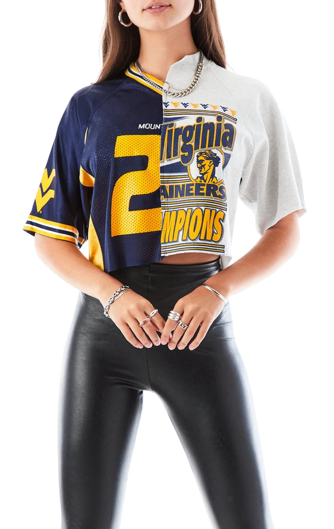 FURST OF A KIND SALE VINTAGE SPLICED JERSEY CROPPED SWEATSHIRT 3 FURST OF A KIND SALE VINTAGE SPLICED JERSEY CROPPED SWEATSHIRT