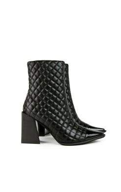 JEFFREY CAMPBELL ZIREN-Q QUILTED ANKLE BOOT SALE