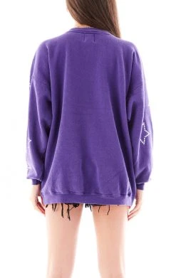 FURST OF A KIND VINTAGE RHINESTONE STAR OUTLINE SWEATSHIRT