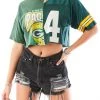 FURST OF A KIND VINTAGE SPLICED CROPPED JERSEY TEE SALE 2 FURST OF A KIND VINTAGE SPLICED CROPPED JERSEY TEE SALE