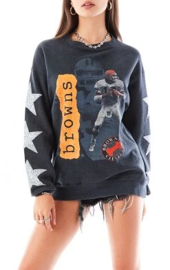 FURST OF A KIND VINTAGE SILVER STAR PATCH SWEATSHIRT