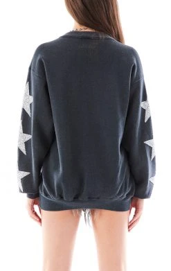 FURST OF A KIND VINTAGE SILVER STAR PATCH SWEATSHIRT