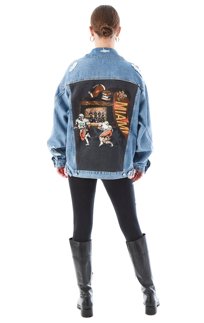 FURST OF A KIND VINTAGE DENIM JACKETS VINTAGE GRAPHIC BACK INSERT DENIM JACKET 3 FURST OF A KIND VINTAGE DENIM JACKETS VINTAGE GRAPHIC BACK INSERT DENIM JACKET