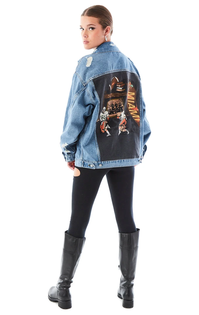 FURST OF A KIND VINTAGE DENIM JACKETS VINTAGE GRAPHIC BACK INSERT DENIM JACKET 7 FURST OF A KIND VINTAGE DENIM JACKETS VINTAGE GRAPHIC BACK INSERT DENIM JACKET