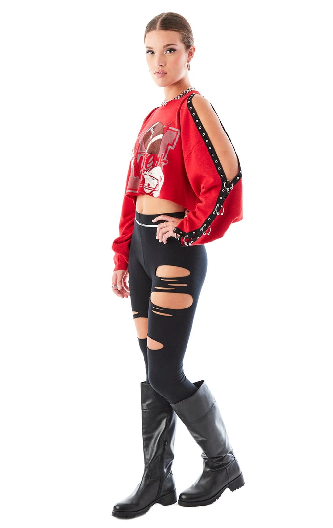 FURST OF A KIND VINTAGE CROPPED CUT OUT U-RING SWEATSHIRT SALE 7 FURST OF A KIND VINTAGE CROPPED CUT OUT U-RING SWEATSHIRT SALE