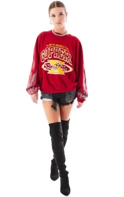 FURST OF A KIND VINTAGE SILVER RHINESTONE FLAME SWEATSHIRT 11 FURST OF A KIND VINTAGE SILVER RHINESTONE FLAME SWEATSHIRT