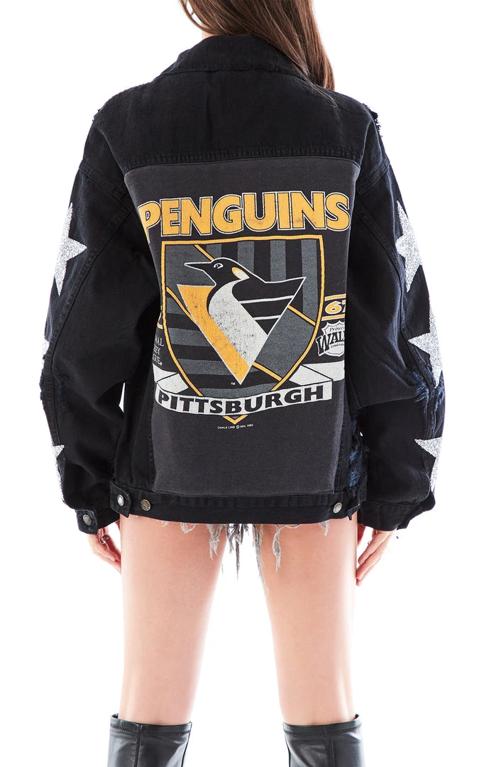 FURST OF A KIND VINTAGE GRAPHIC BACK INSERT STAR PATCH DENIM JACKET 3 FURST OF A KIND VINTAGE GRAPHIC BACK INSERT STAR PATCH DENIM JACKET