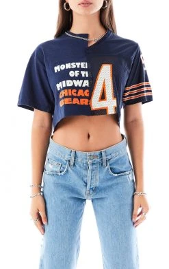FURST OF A KIND SALE VINTAGE SPLICED CROPPED JERSEY TEE