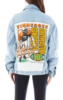 FURST OF A KIND VINTAGE GRAPHIC BACK INSERT DENIM JACKET