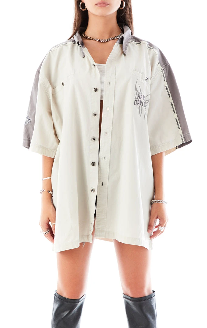 FURST OF A KIND VINTAGE HARLEY SHORT SLEEVE BUTTON DOWN 3 FURST OF A KIND VINTAGE HARLEY SHORT SLEEVE BUTTON DOWN