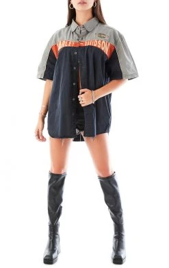 FURST OF A KIND VINTAGE HARLEY SHORT SLEEVE BUTTON DOWN