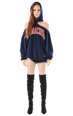 FURST OF A KIND SALE VINTAGE OPEN SHOULDER HOODIE