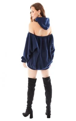 FURST OF A KIND SALE VINTAGE OPEN SHOULDER HOODIE