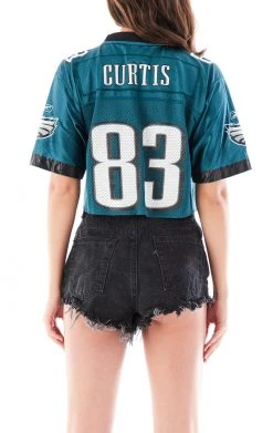 FURST OF A KIND VINTAGE CHAIN LACE UP JERSEY TEE