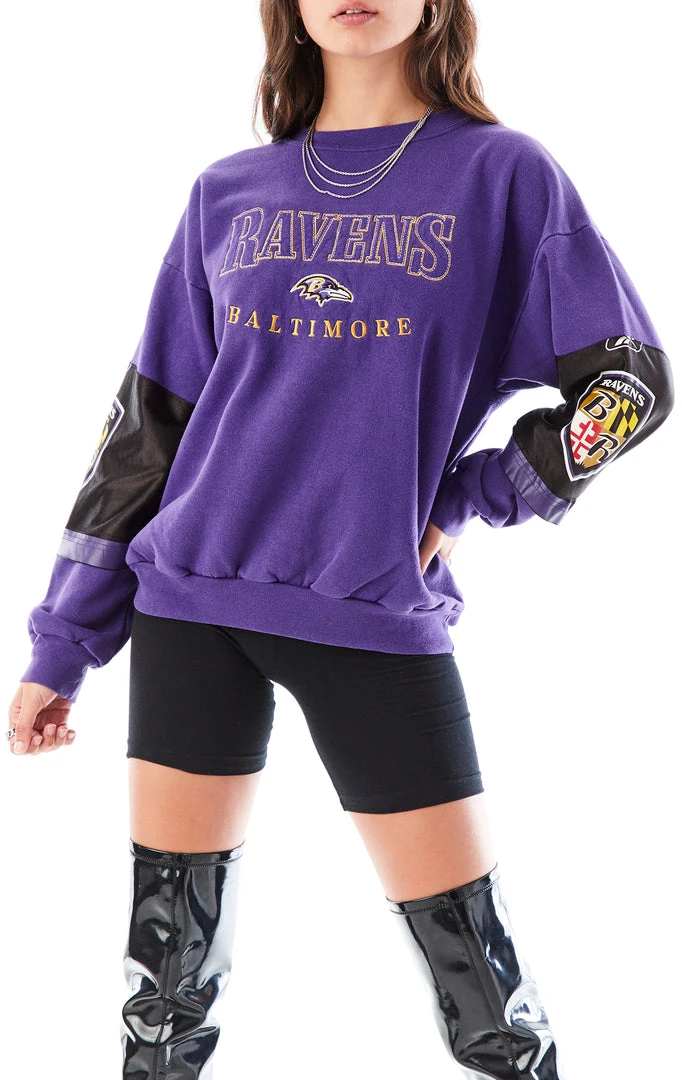 FURST OF A KIND VINTAGE SPLICED JERSEY SLEEVE AND BACK SWEATSHIRT 3 FURST OF A KIND VINTAGE SPLICED JERSEY SLEEVE AND BACK SWEATSHIRT