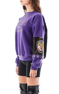 FURST OF A KIND VINTAGE SPLICED JERSEY SLEEVE AND BACK SWEATSHIRT 7 FURST OF A KIND VINTAGE SPLICED JERSEY SLEEVE AND BACK SWEATSHIRT