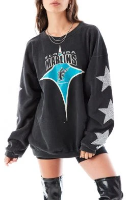 FURST OF A KIND VINTAGE SILVER STAR PATCH SWEATSHIRT