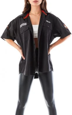 FURST OF A KIND VINTAGE HARLEY SHORT SLEEVE BUTTON DOWN