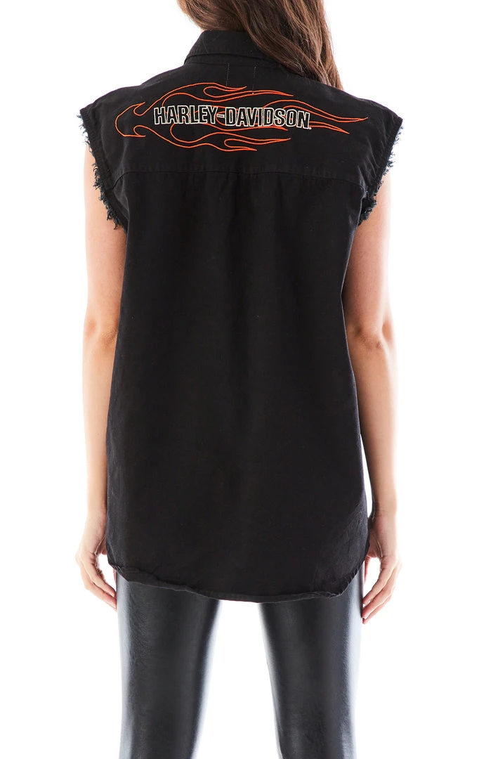 FURST OF A KIND VINTAGE HARLEY SLEEVELESS BUTTON DOWN 5 FURST OF A KIND VINTAGE HARLEY SLEEVELESS BUTTON DOWN