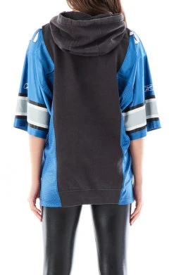 FURST OF A KIND VINTAGE VERTICAL SPLICED JERSEY HOODIE