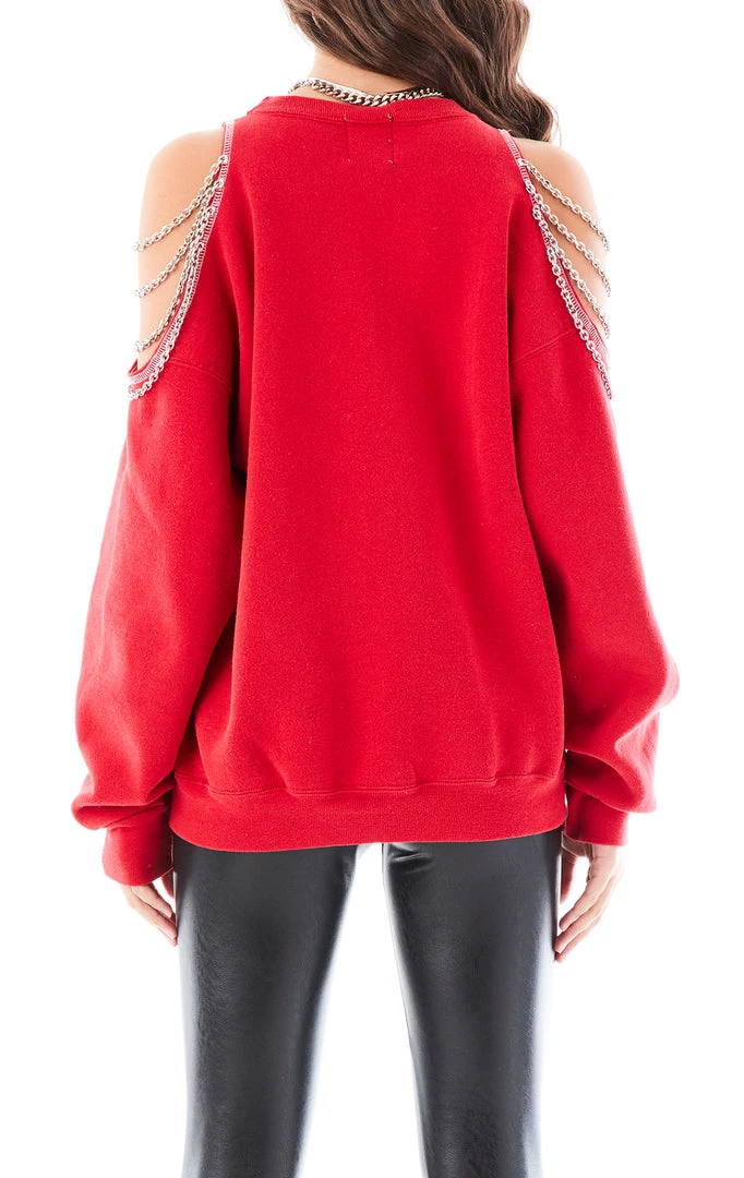 FURST OF A KIND VINTAGE SHOULDER CUT OUT CHAIN SWEATSHIRT SALE 4 FURST OF A KIND VINTAGE SHOULDER CUT OUT CHAIN SWEATSHIRT SALE