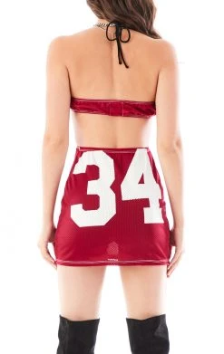 FURST OF A KIND VINTAGE CUT OUT JERSEY HALTER DRESS VINTAGE DRESSES