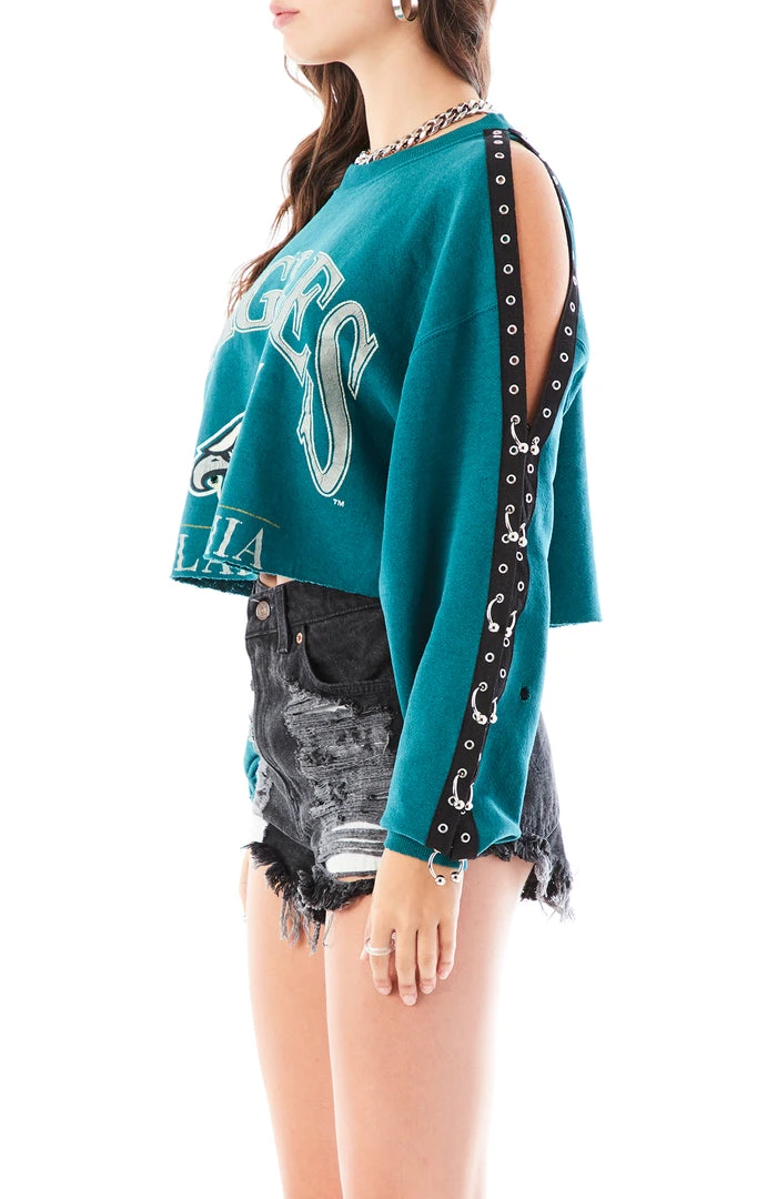 FURST OF A KIND VINTAGE CROPPED CUT OUT U-RING SWEATSHIRT SALE 4 FURST OF A KIND VINTAGE CROPPED CUT OUT U-RING SWEATSHIRT SALE