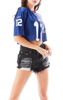 FURST OF A KIND SALE VINTAGE SPLICED CROPPED JERSEY TEE