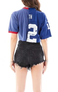 FURST OF A KIND SALE VINTAGE SPLICED CROPPED JERSEY TEE