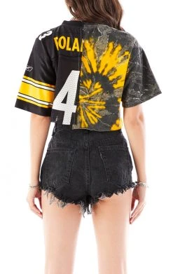 FURST OF A KIND VINTAGE SPLICED CROPPED JERSEY TEE