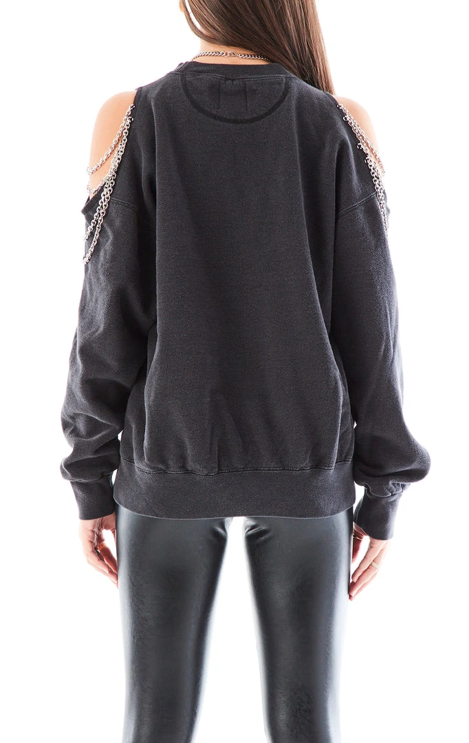 FURST OF A KIND VINTAGE SHOULDER CUT OUT CHAIN SWEATSHIRT SALE 4 FURST OF A KIND VINTAGE SHOULDER CUT OUT CHAIN SWEATSHIRT SALE