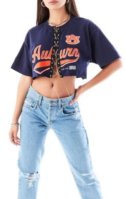 FURST OF A KIND VINTAGE CHAIN LACE UP TEE