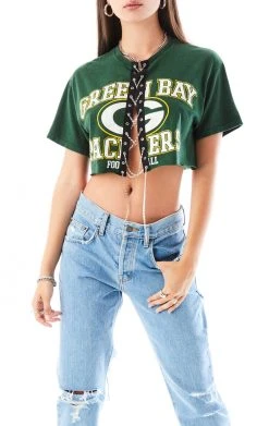 FURST OF A KIND VINTAGE CHAIN LACE UP TEE VINTAGE NFL