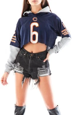 FURST OF A KIND VINTAGE JERSEY SPLICED HOODIE